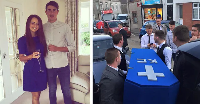Friends Hold Fake Funeral For Friend Who Is Always With His Girlfriend