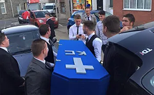 Friends Hold Fake Funeral For Friend Who Is Always With His Girlfriend