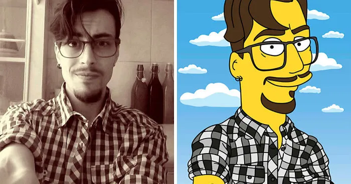 I Simpsonize Random People's Photos To Make Them Smile