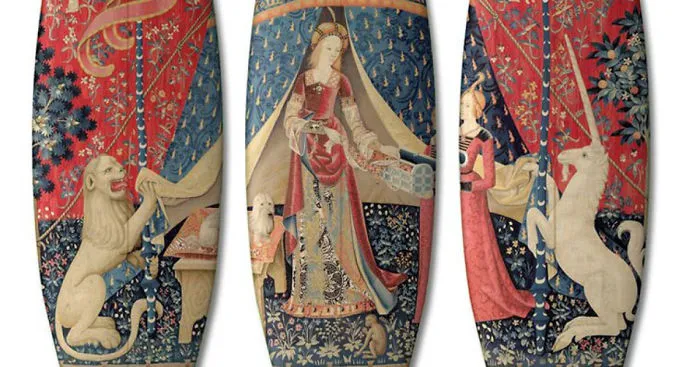 We Hand-Make Surfboards With 15th-Century European Artwork