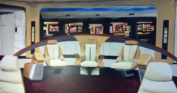I Painted A Mural Of The Star Trek Enterprise Command Deck