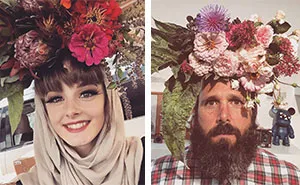 Flower Farmer Grows Smiles By Putting Flowers On Strangers’ Heads