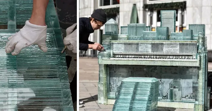 I Made A Glass Piano From Old Windows