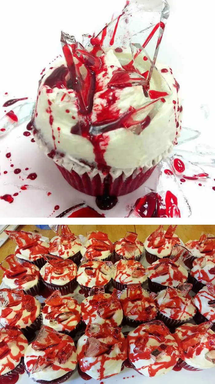 Broken Glass Cupcakes