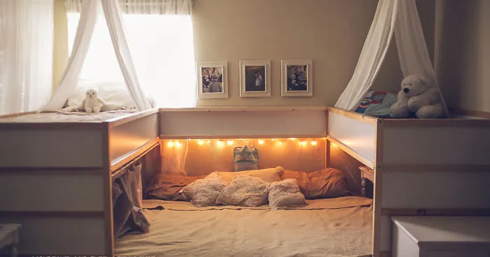 Mom Hacks IKEA Beds, Creating A Superbed That Fits All 7 Family Members