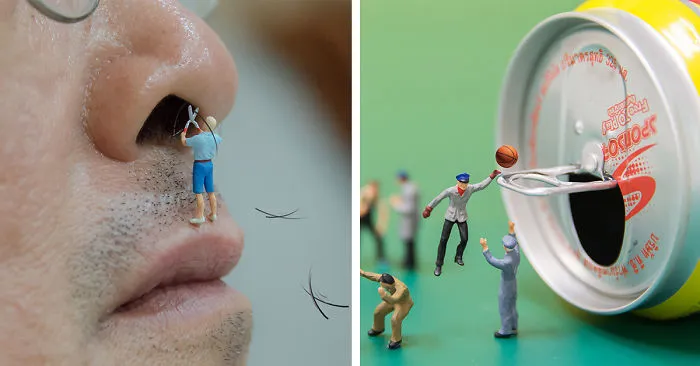I Capture Miniature People Dealing With Everyday Life Objects