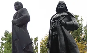 Lenin Statue Turned Into Darth Vader In Odessa, Ukraine