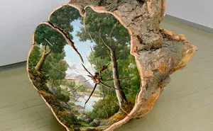 Landscapes Painted On Fallen Tree Logs Tell Us Not To Take Nature For Granted
