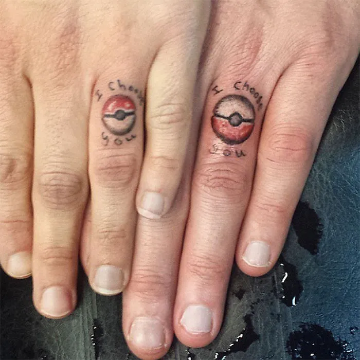 53 Brave Couples Who Chose Matching Wedding Tattoos Instead Of Rings