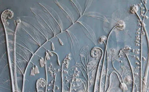Artist Creates Flower Fossils By Casting Plants In Plaster