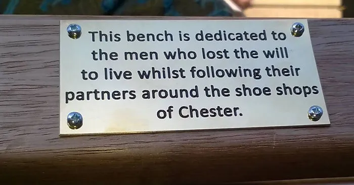 City Council Searches For Pranksters Who Added Funny Signs To Park Benches