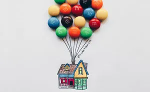 Illustrator Uses Childhood Sweets And Snacks To Complete Her Drawings