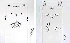 Cute Door Stickers Will Transform Your Doors Into Animals