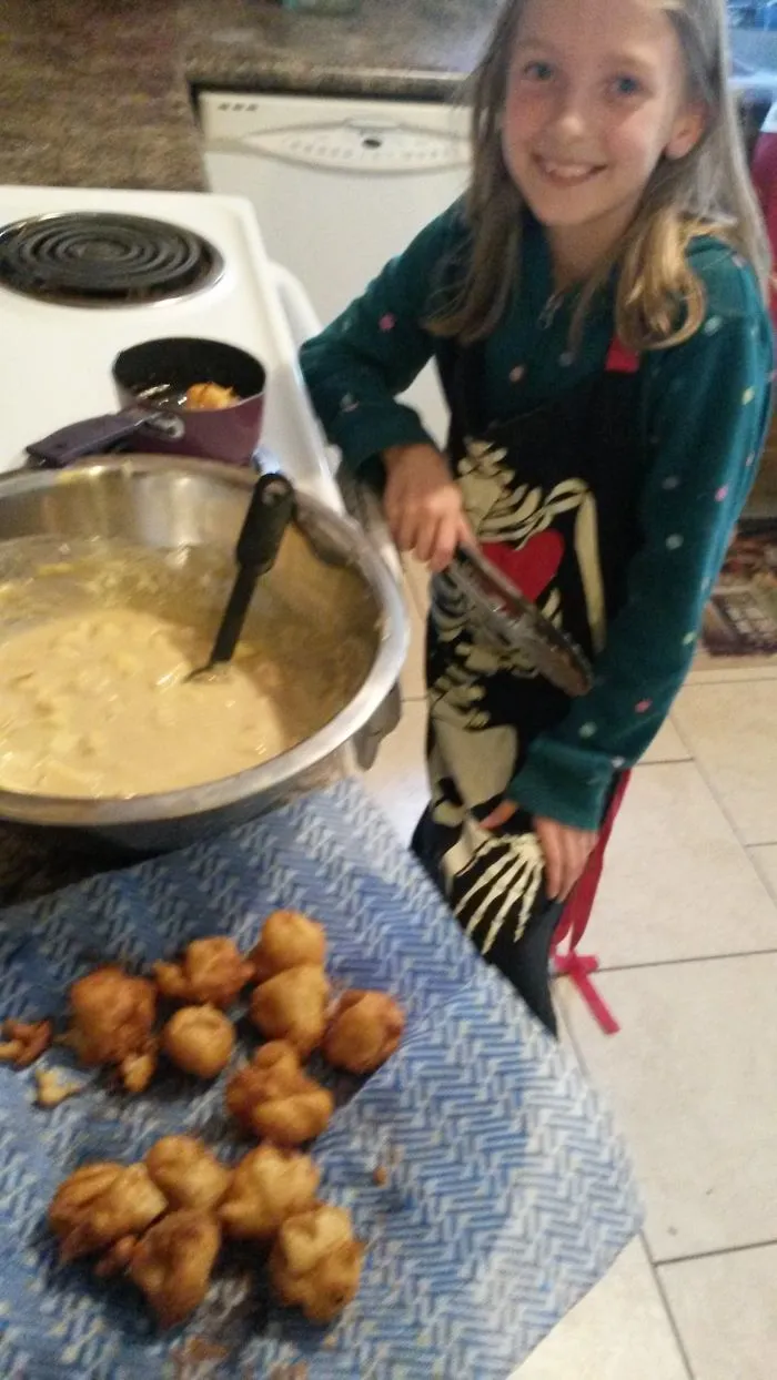 I Wasnt Feeling Well So My Daughter Made Me Apple Fritters,  Cause She Knows An Apple A Day...