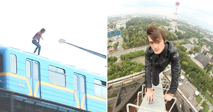 Ukrainian Kills His Boredom By Jumping Off Train On 80 Foot Bridge