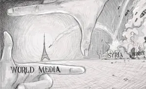 "World media" by Leemarej #PrayForTheWorld