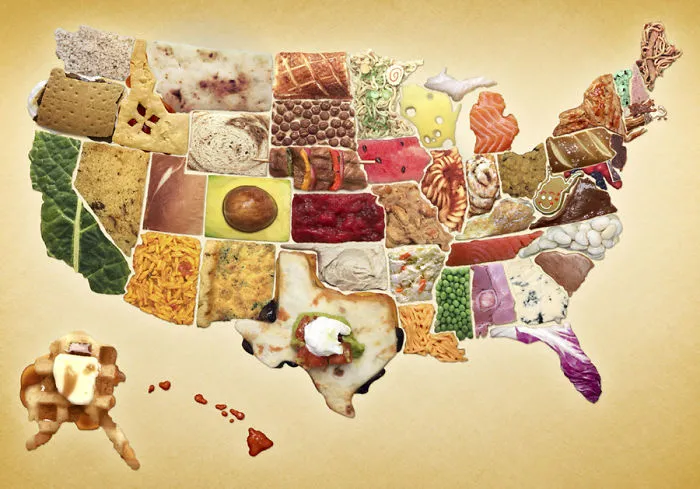 I Recreated The United States Out Of Food And Renamed Each State Appropriately