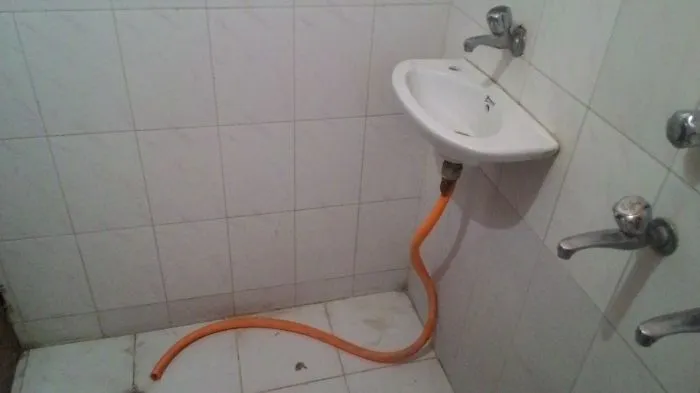 When The Wash Basin Was An Afterthought Rather Than Part Of The Plan