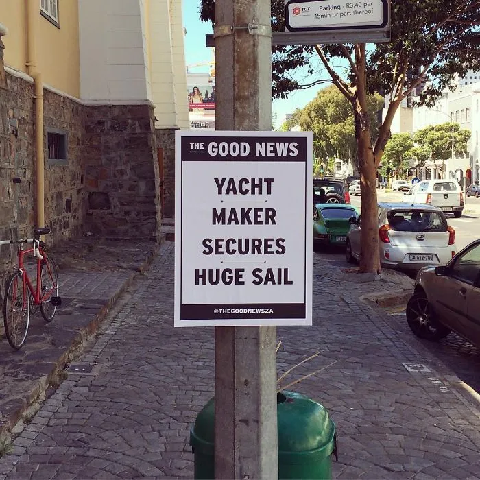 We Spread Good News Around Cape Town Because We're Fed Up With Negative News