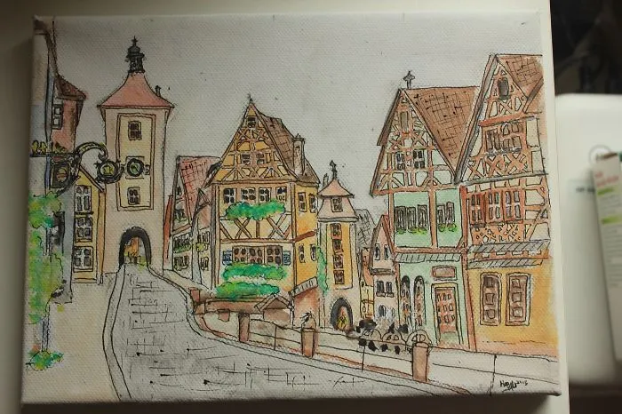 A Watercolor Travel Snapshot