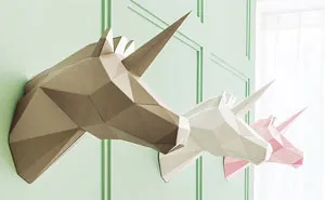 Geometric Paper Home Decorations You Can Fold Yourself Without Killing Animals