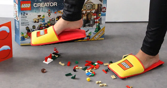 LEGO Creates Anti-LEGO Slippers To End 66 Years Of Horrible Pain
