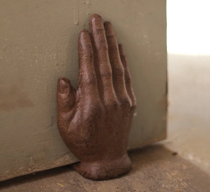 Cast Iron Hand Doorstop