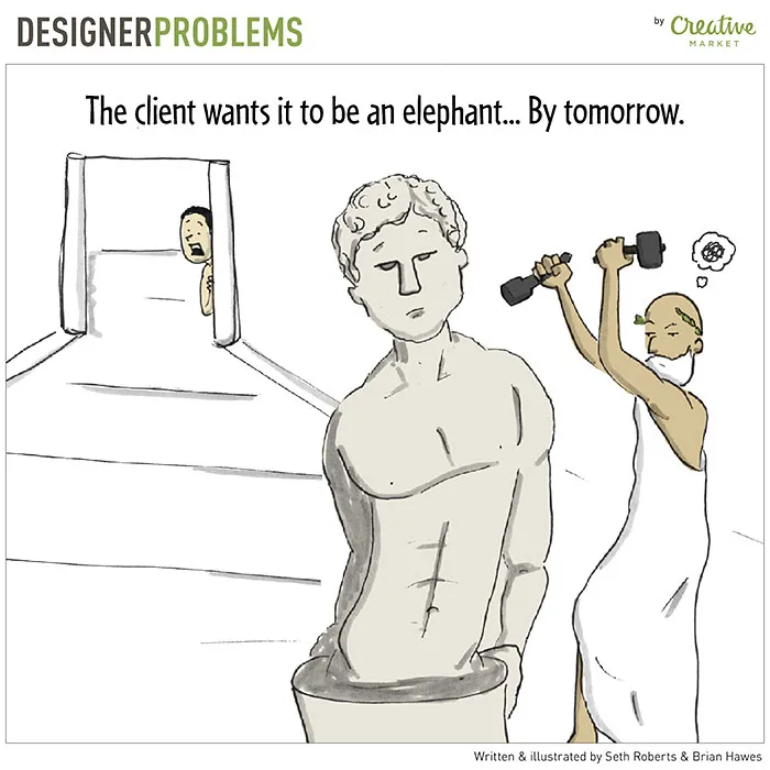 21 Designer Problems Turned Into Funny Comics