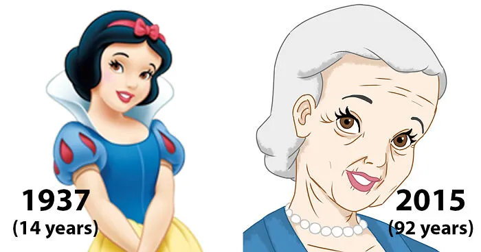 I Made Disney Princesses Look The Age They'd Be Today
