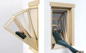 "More Sky" Window Turns Into Balcony To Give Small Apartments Outdoor Experience