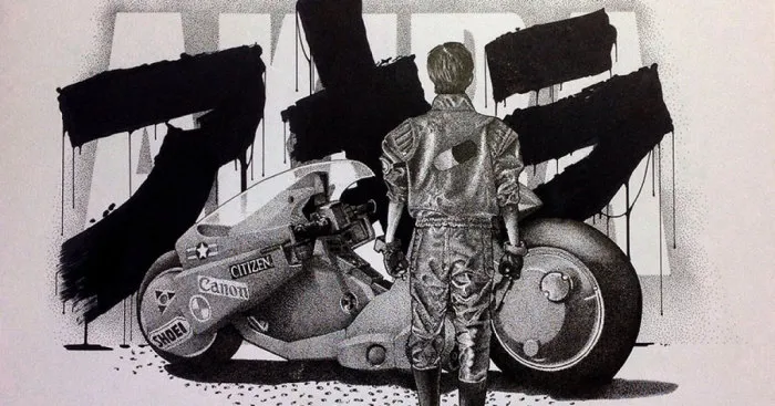 I Made An Akira Drawing With Thousands Of Dots
