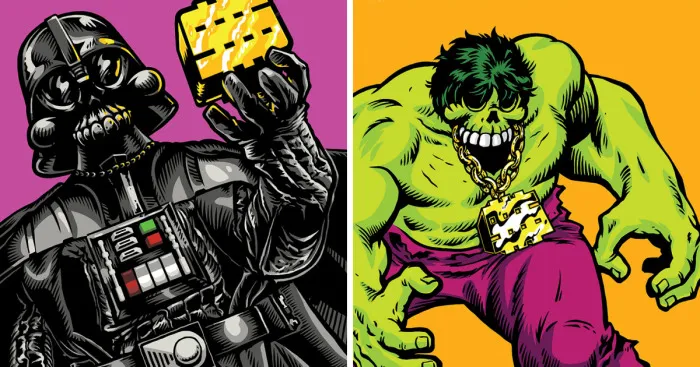 Artist Illustrates The Lost Glory Of Modern Heroes