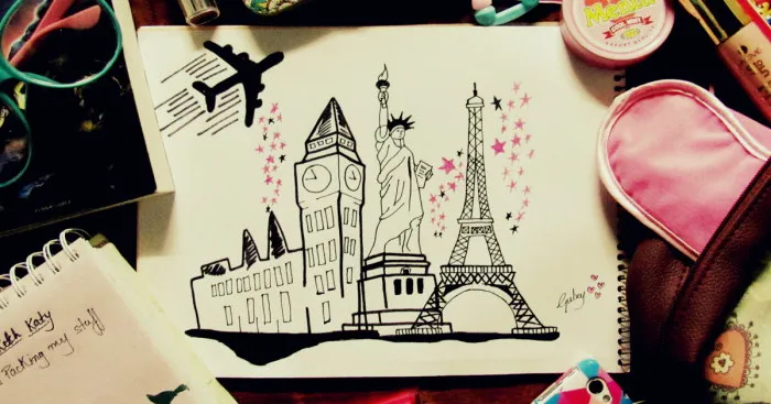 I Combine My Sketches With Objects That Reflect Their Meaning
