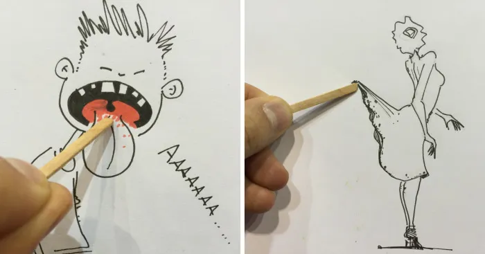 I Use A Stick In My Doodles To Express Myself