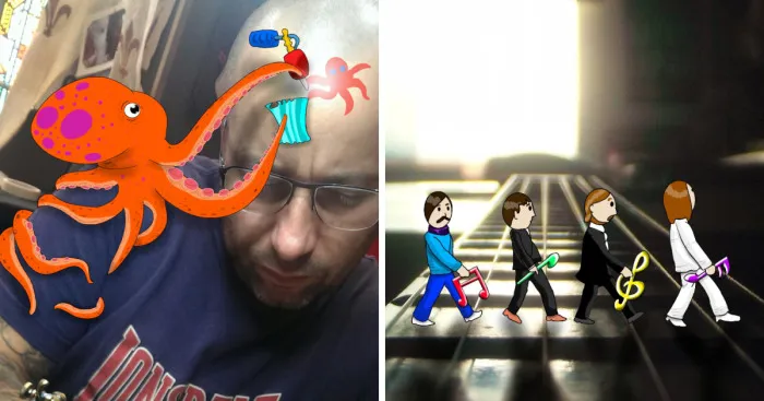 Artist Adds Funny Illustrations To People's Photos On Instagram