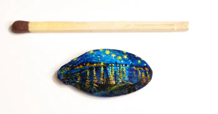 I Paint Famous Paintings On Pumpkin Seeds