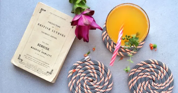 I Make Funky Coasters And Photograph Them With Books To Inspire People To Read More