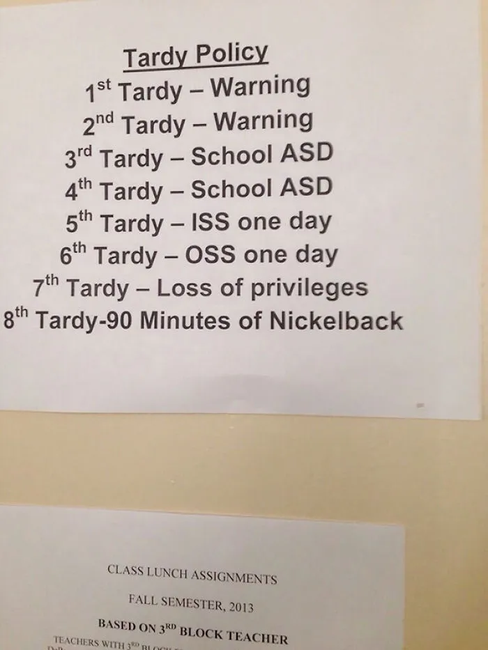 My Teacher Has A Strict Policy