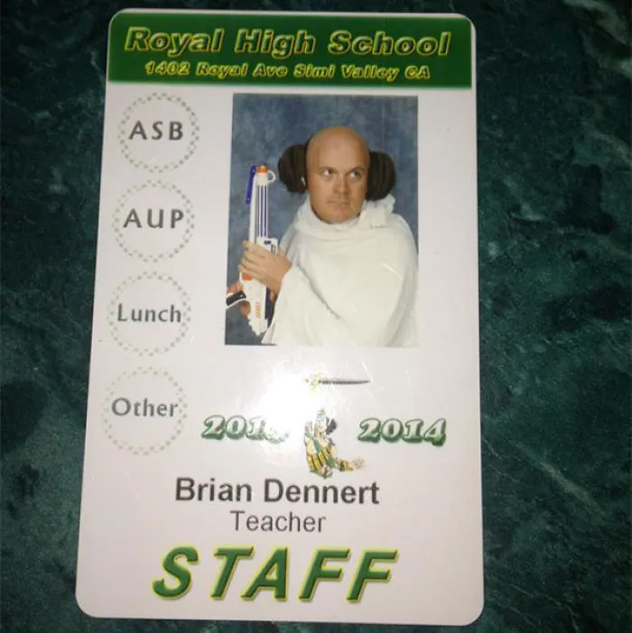 My History Teacher Gets Pretty Creative With His Id