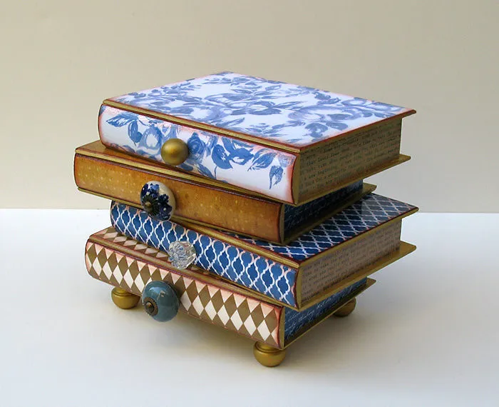 Stack Of Books Jewelry Box