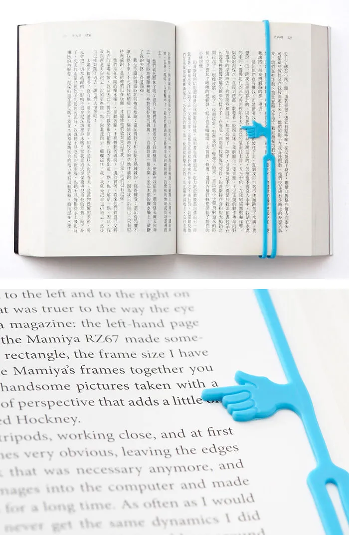 Pointing Finger Bookmark Showing Exactly Where You Finished Reading