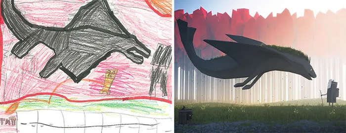 55 Artists Recreate Kids' Monster Doodles In Their Unique Styles