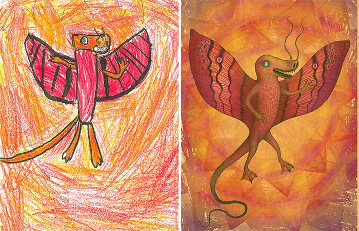 55 Artists Recreate Kids' Monster Doodles In Their Unique Styles