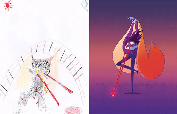 55 Artists Recreate Kids' Monster Doodles In Their Unique Styles