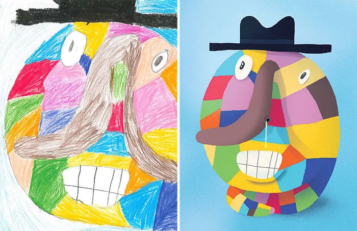 55 Artists Recreate Kids' Monster Doodles In Their Unique Styles