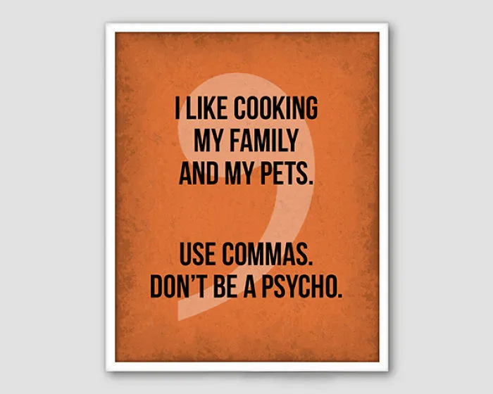 Funny Grammar Poster