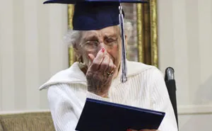 97-Year-Old Cries Tears Of Joy After She Finally Gets Her High School Diploma