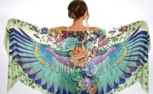 New Hand-Drawn Winged Scarves That Will Turn You Into A Bird