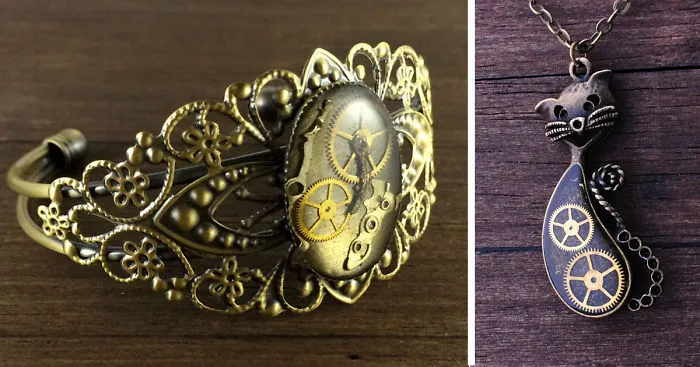 I Turn Old Watch Parts Into Steampunk Jewelry