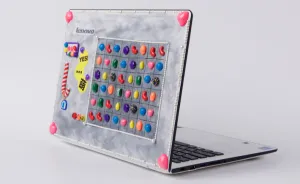 I Made A Candy-Crush-Themed Laptop Cover